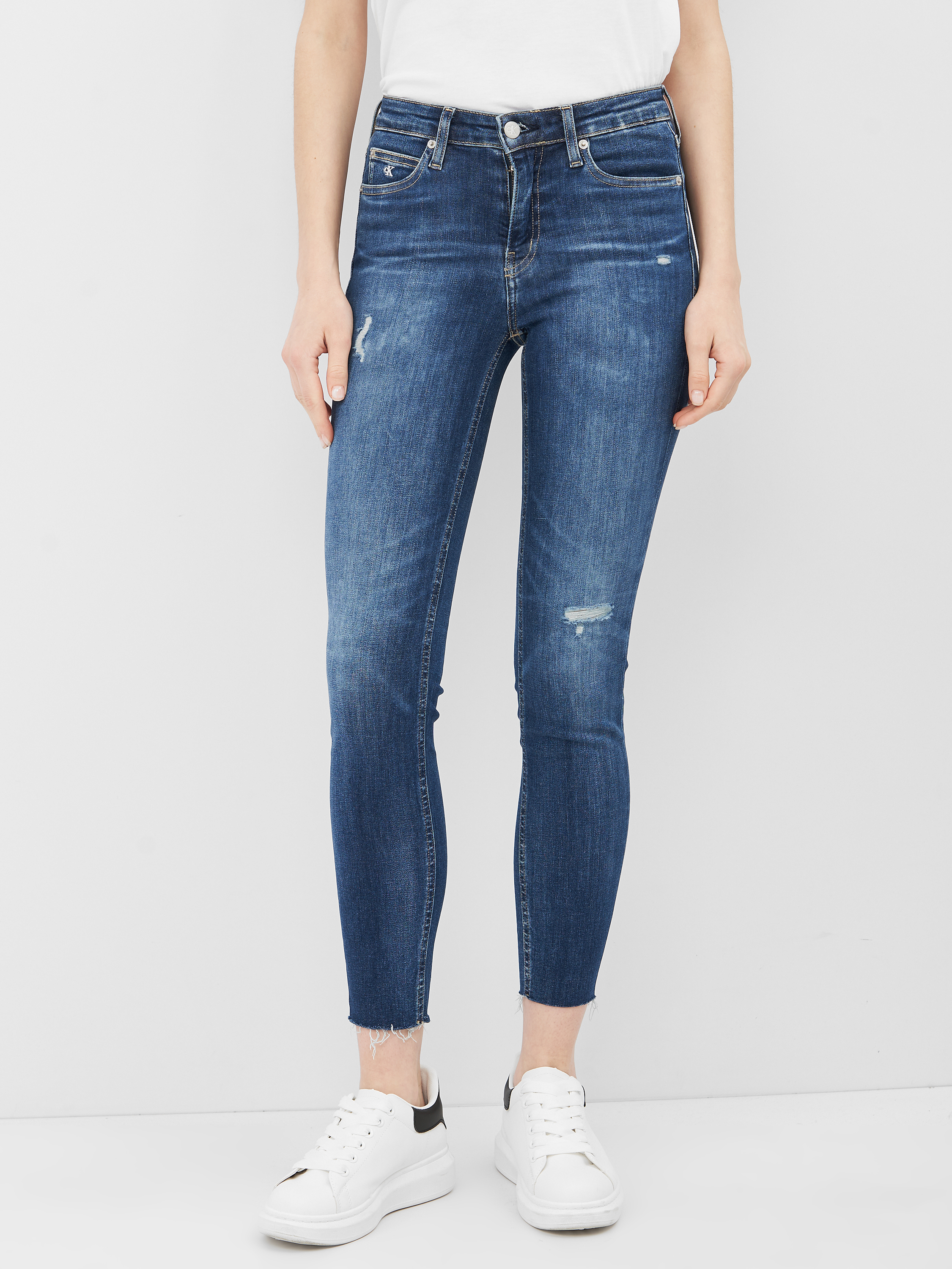

Джинсы Calvin Klein Jeans Mid Rise Skinny Ankle J20J216301-1BJ 26 Denim Dark