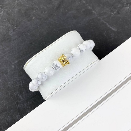 

Браслет 2B Rich Bracelet 8 mm, 19 cm White-Gold