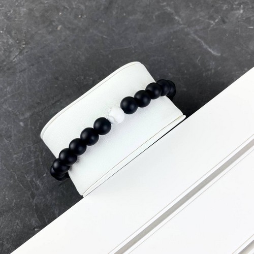 

Браслет 2B Rich Bracelet Pearl 8 mm, 19 cm Black-White