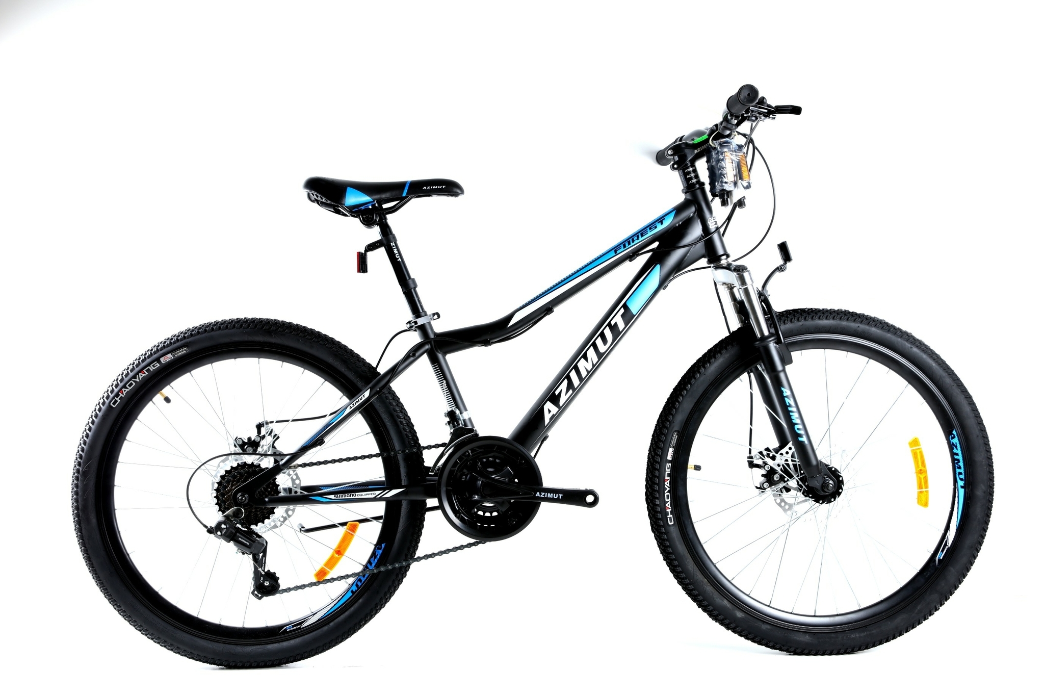 

Велосипед Azimut Forest 2021 Shimano 26" 13" Black / Blue (Forest/GFRD)