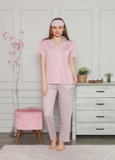 

Жіноча піжама Pijamoni 8400-4 S Светло-розовый