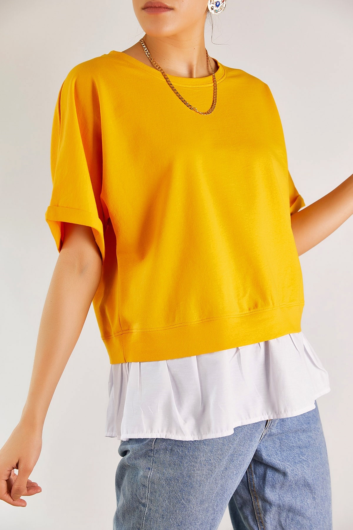 

Жіноча футболка Boutiqen 1379 XL Горчица