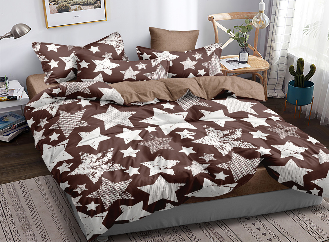 

Комплект постельного белья Звезды Krispol семейный сатин (630.102.2)