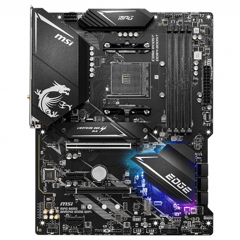

Материнськая плата MSI MPG B550 Gaming Edge Wi-Fi (MPG B550 Gaming Edge WiFi)