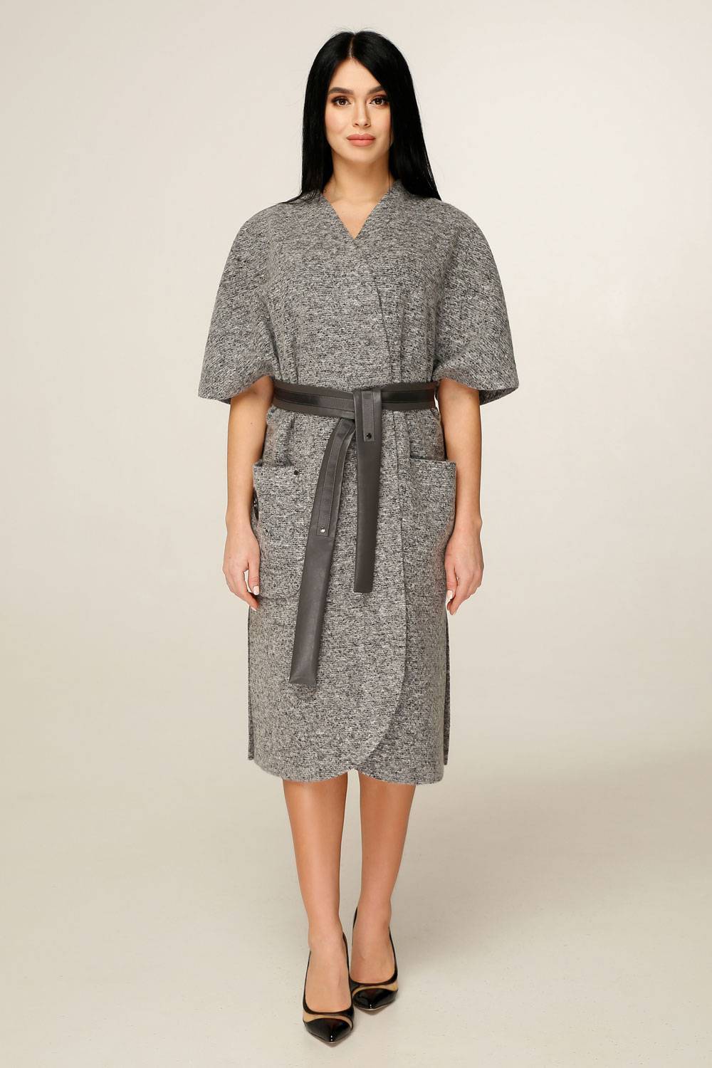 

Кардиган В-1188 Bouclet Alpaca AGU Тон 105 48