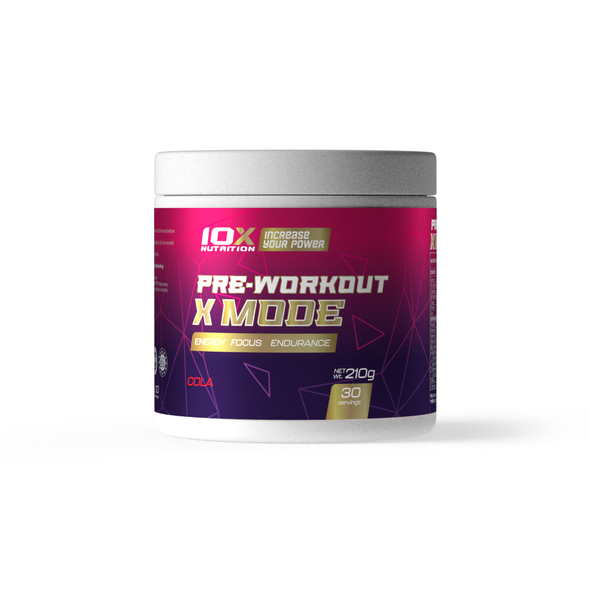 

Предтренировочный комплекс Pre-Workout X-mode 10X Nutrition кола 210 г (TNX018)