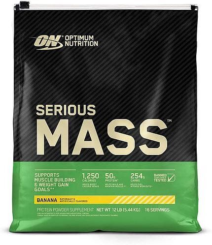 

Гейнер Serious Mass Optimum Nutrition банан 5.4 кг (ON145)