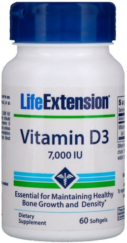 

Витамины Life Extension Vitamin D3 7,000 Iu 60 Softgels Витамин Д3