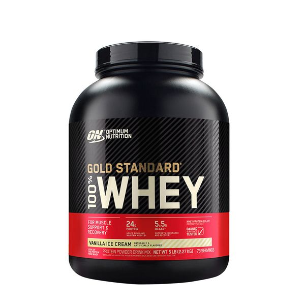 

Сывороточный протеин 100% Whey Gold Standard Natural Optimum Nutrition ванильное мороженое 2.268 кг (ON132)