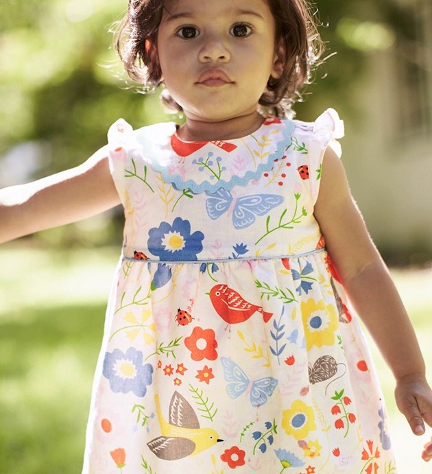 

Платье для девочки Bird and flowers Little Maven (116 / 6 лет) Белый (57393)