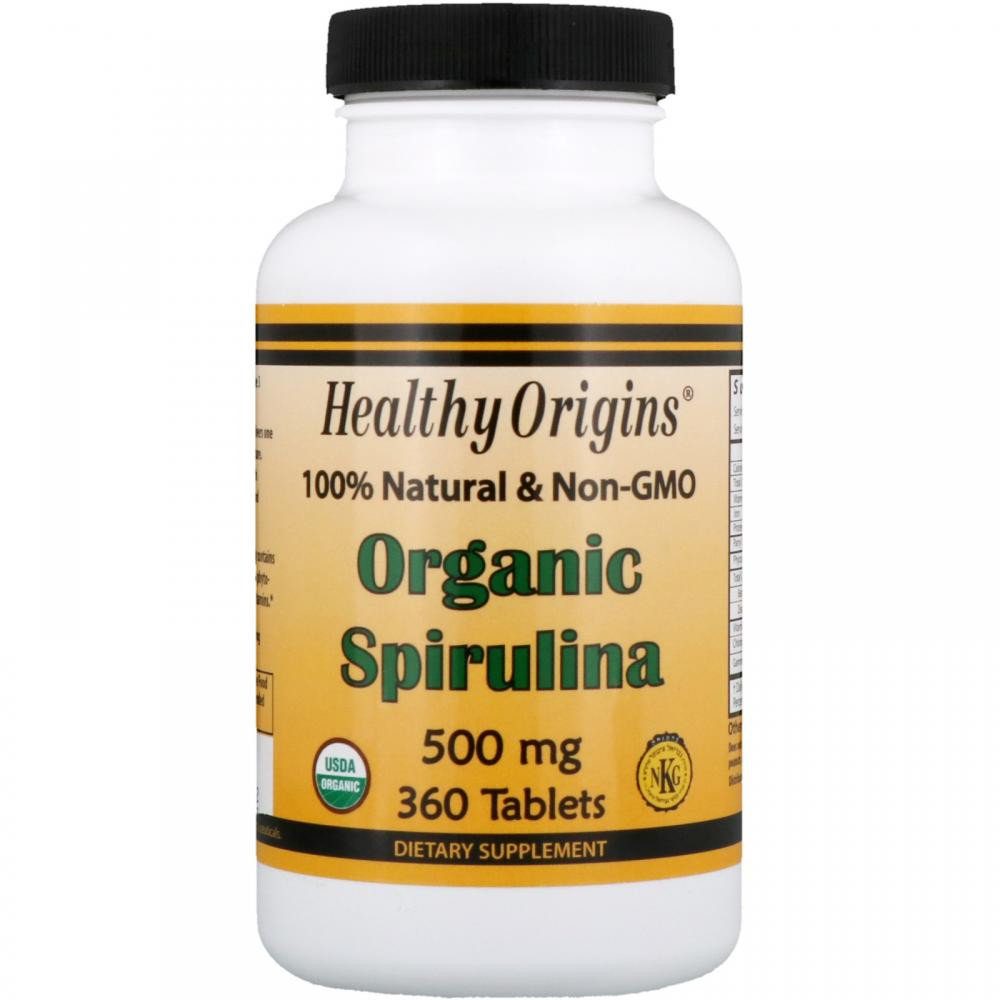 

Витамины Healthy Origins Spirulina (Organic) 500 mg 360 tabs