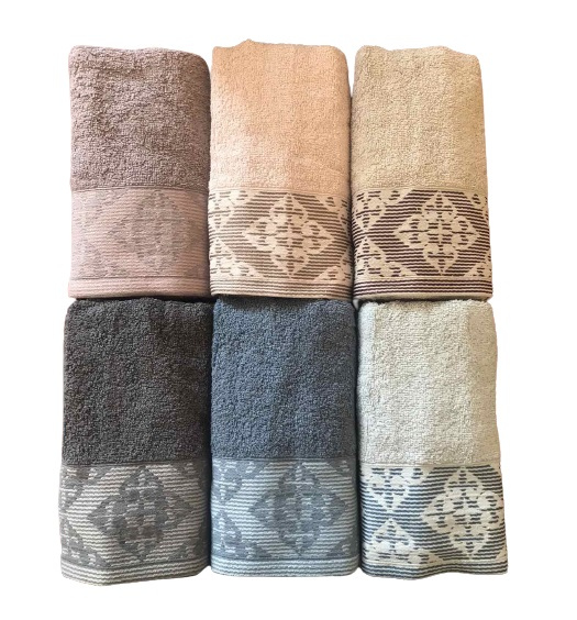 

Набор махровых полотенец Purry Cotton Defne 70*140 6 шт