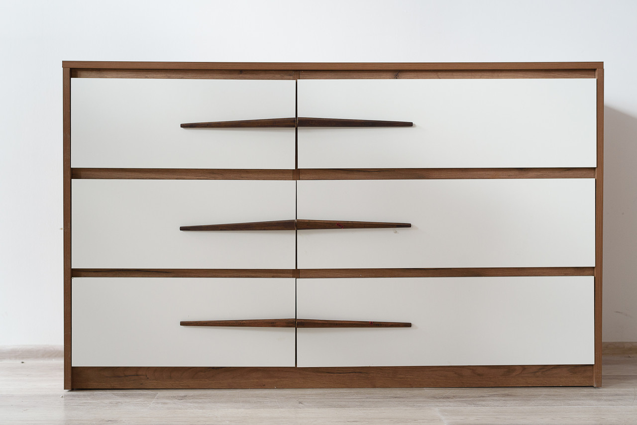 

Комод Embawood Прайм W1400 коричневий + білий