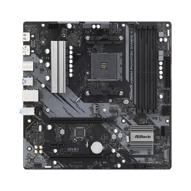

Материнськая плата ASRock A520M Phantom Gaming 4 (A520M Phantom Gaming 4)