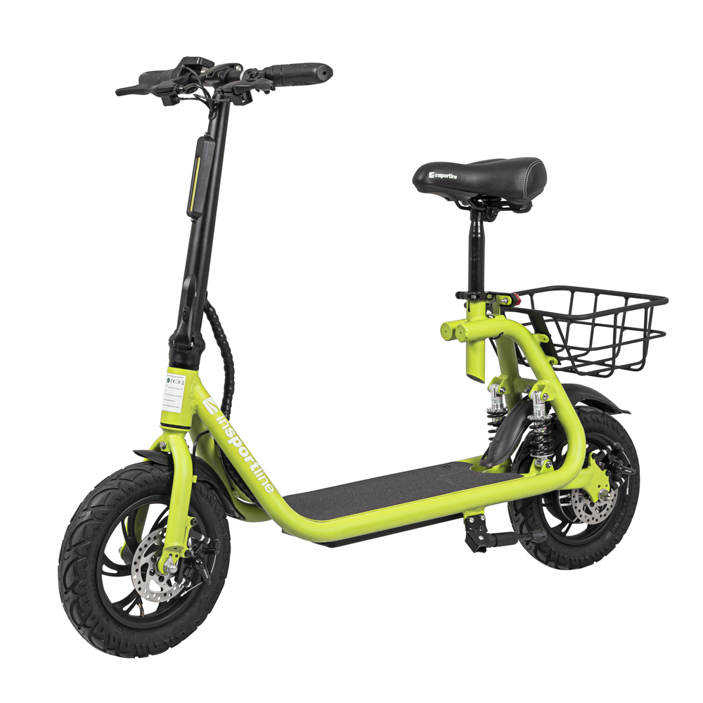 

Електросамокат з сидінням inSPORTline Billar 500W - Yellow