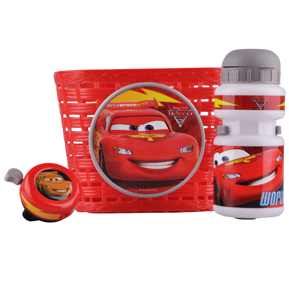 

Велосипедний комплект-кошик,пляшка,дзвінок inSPORTline Disney Cars K892508