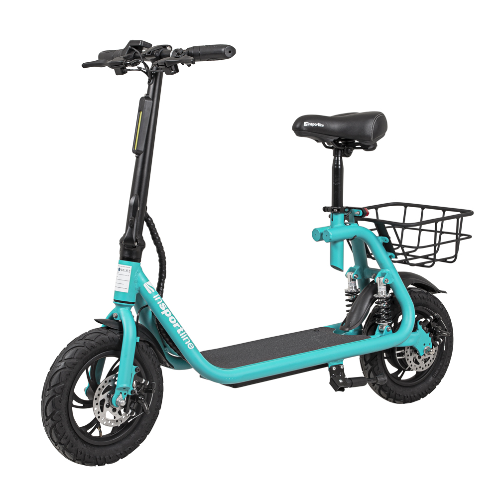 

Електросамокат з сидінням inSPORTline Billar 500W - Blue