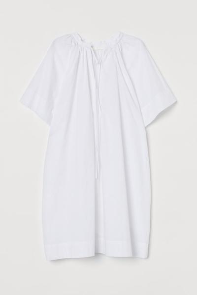

Туника из хлопковой вуали H&M Белый S (165/88А)