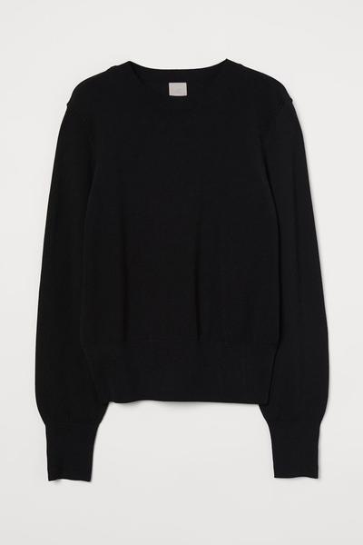 

Вязаный джемпер H&M XL (175/116А) Черный