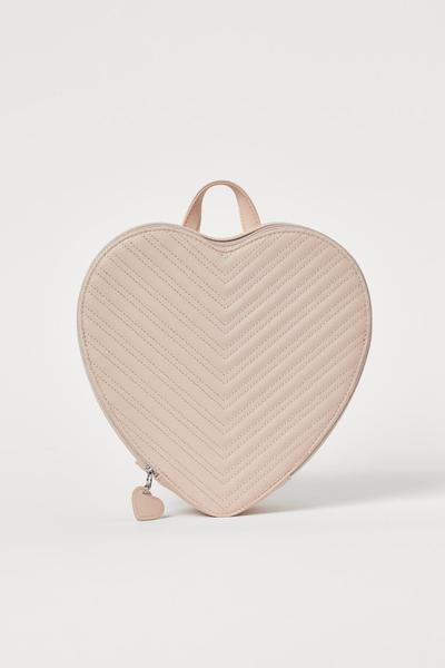

Рюкзак в форме сердца H&M 7x22x22 см. Пудрово-розовый