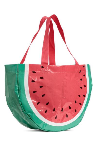 

Пляжная сумка H&M 12,5x28x40 см. Светло-красный/Арбуз