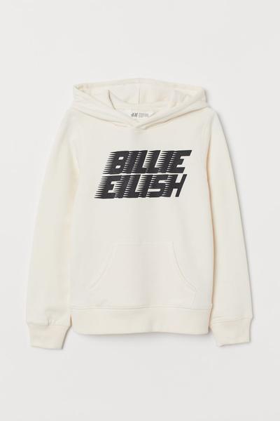 

Худи с принтом H&M 158/164 Натуральный/Billie Eilish