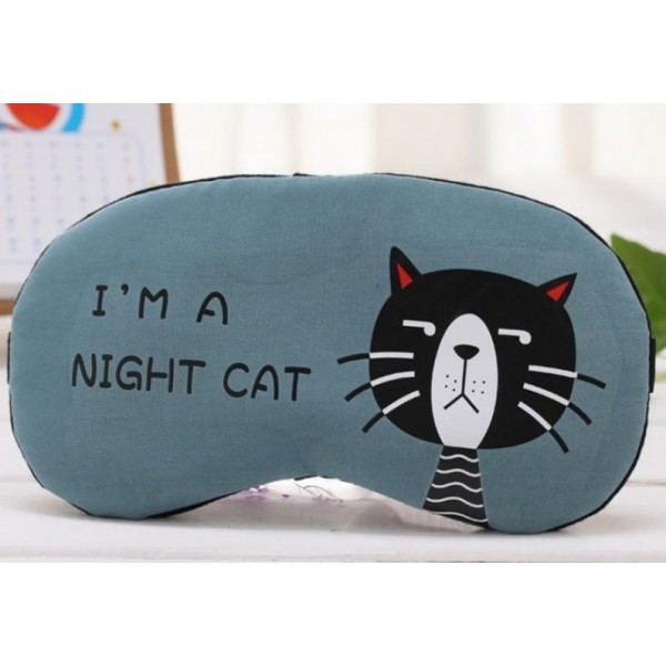 

Маска для сна с охлаждающим эффектом Presentville Night cat blue