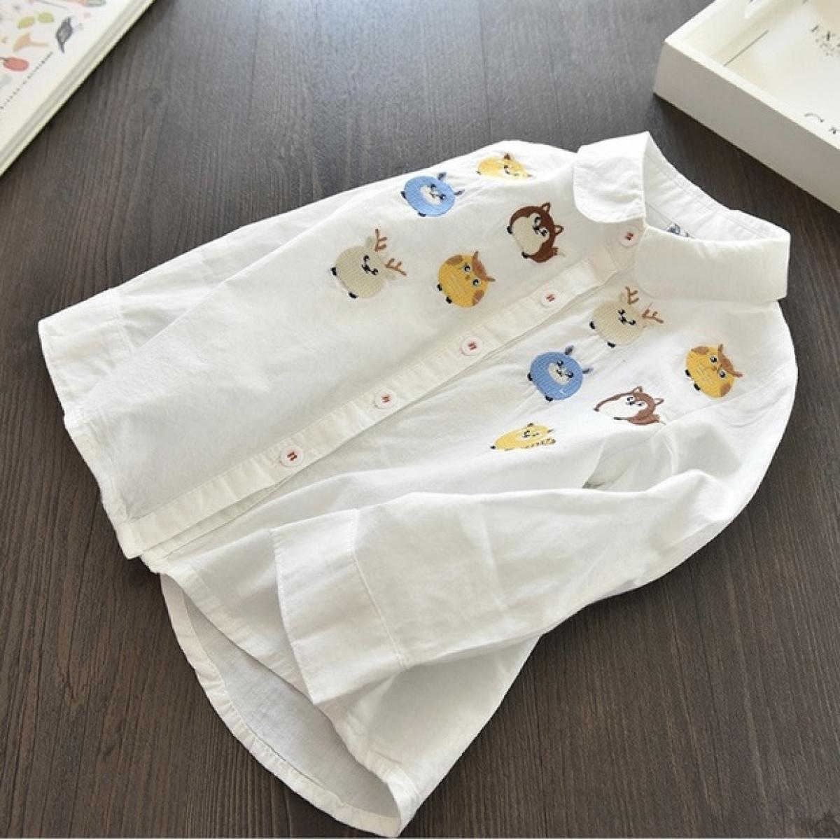 

Рубашка на девочку с животными 15/130-140 (Кф2457-1)