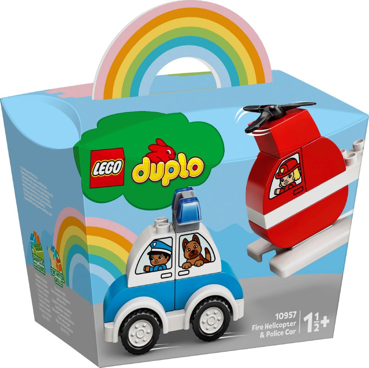 

Lego Duplo Пожарный вертолет и полицейский автомобиль 10957