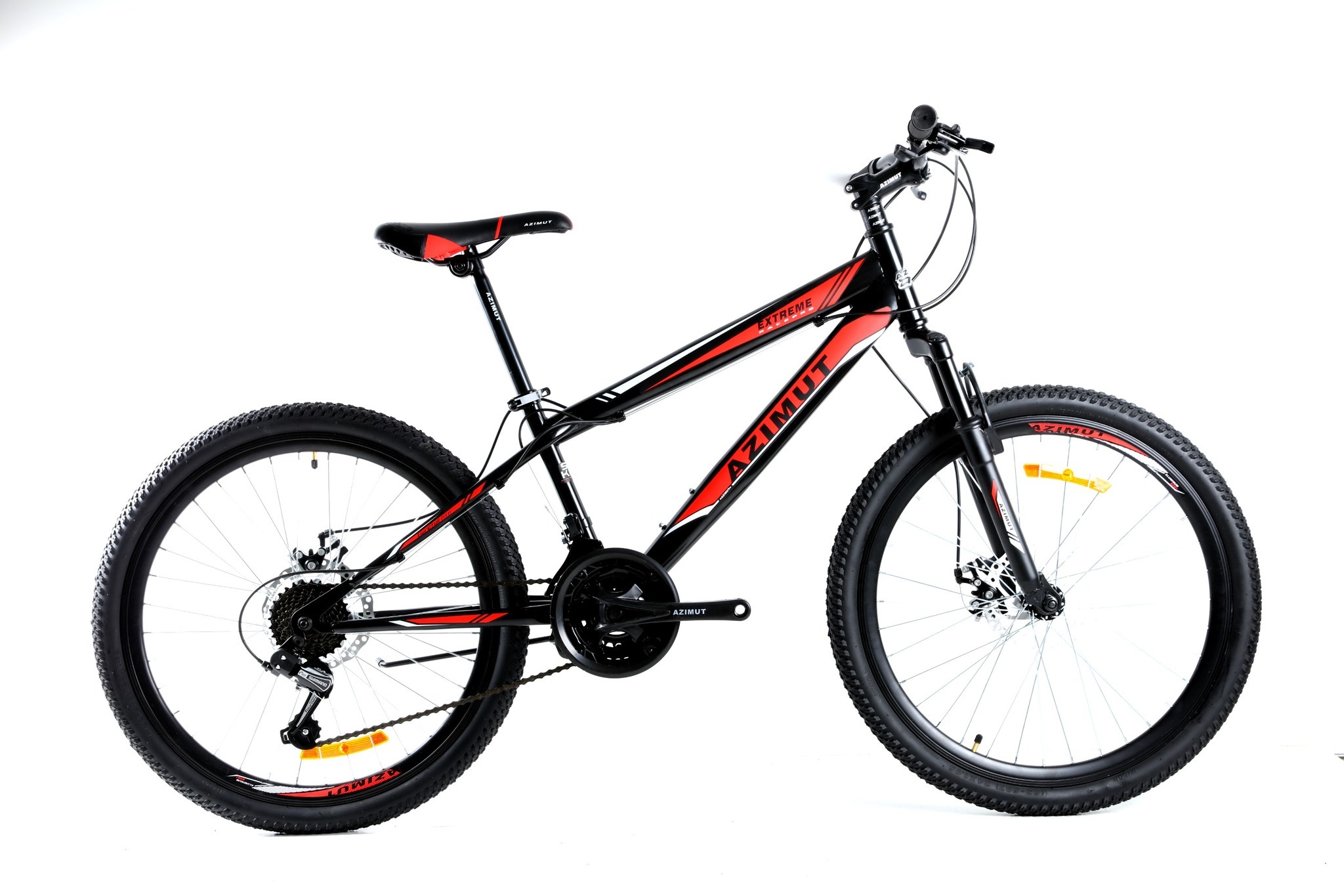 

Велосипед Azimut Extreme 2021 Shimano 24" 13" Black / Red (Extreme/GFRD)