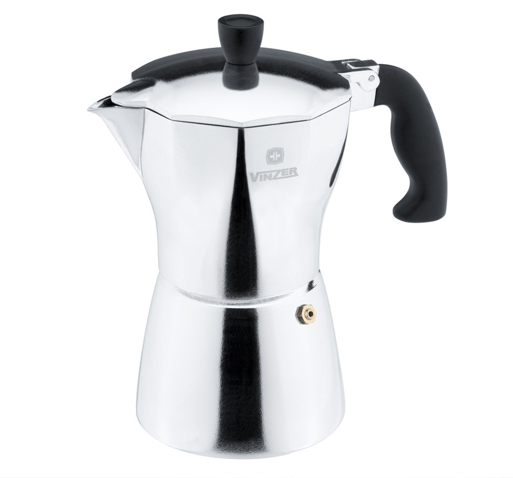 

Кофеварка гейзерная VINZER Moka Aroma 6 чашек по 55 мл