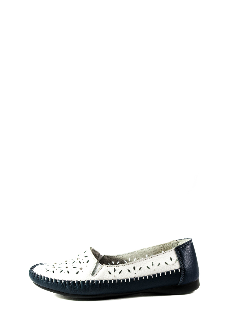 

Мокасины женские Allshoes 63027 бело-синие (37)