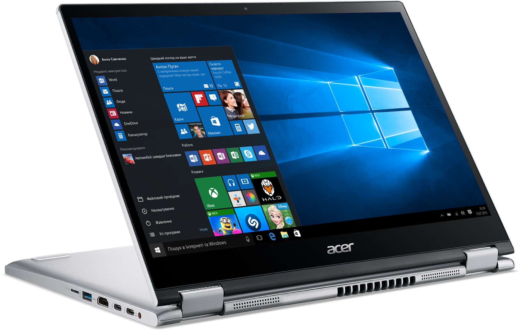 

Ноутбук Acer Spin 3 SP313-51N-76KA (NX.A6CEU.00D) Pure Silver