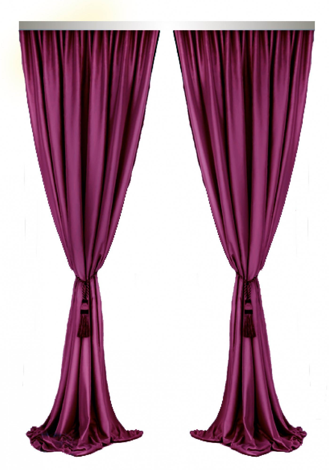 

Шторы Декорин Блекаут 250x250 см 2 шт Сливовый