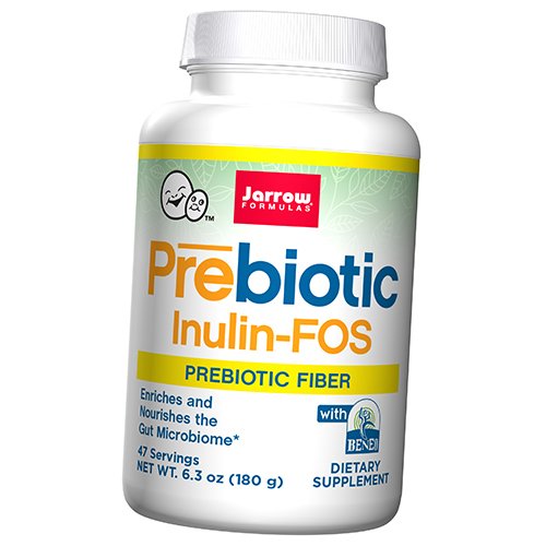 

Пребиотик Инулин, Prebiotic Inulin-FOS, Jarrow Formulas 180г (69345001)