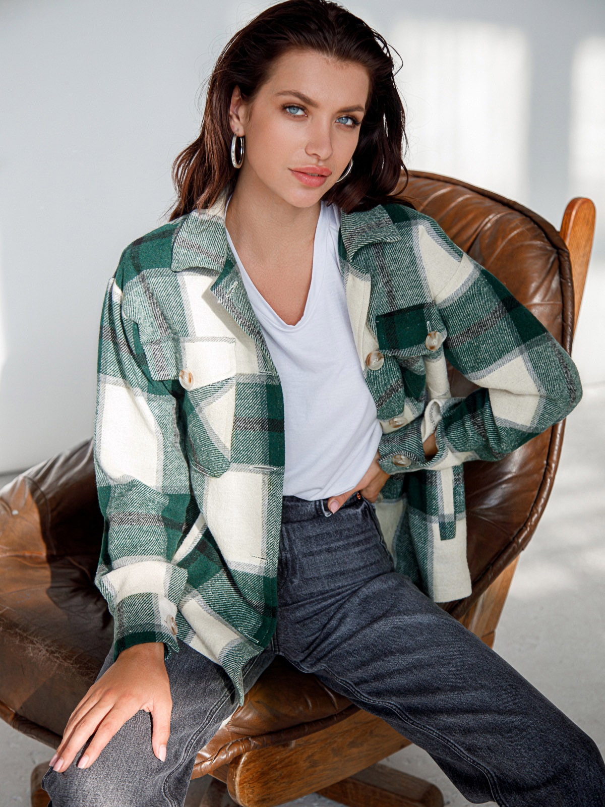 

Рубашка Dressa 53464 50 Зеленая