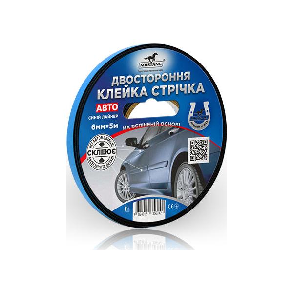 

Скотч двухсторонний Mustang 6 мм x 5 м авто (FTA65)