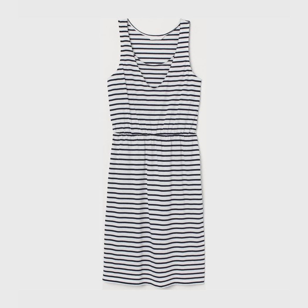 

Платье для кормящих мам H&M 0772448004 M (170/96А) Белое с синим