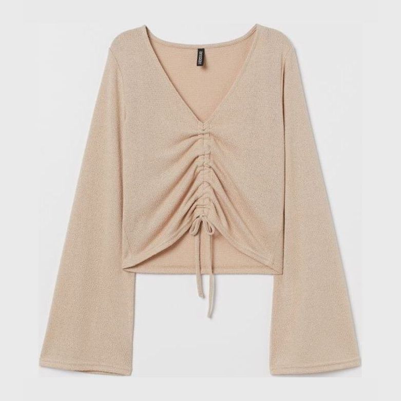 

Топ H&M 0831430003 S (165/88А) Светло-бежевый