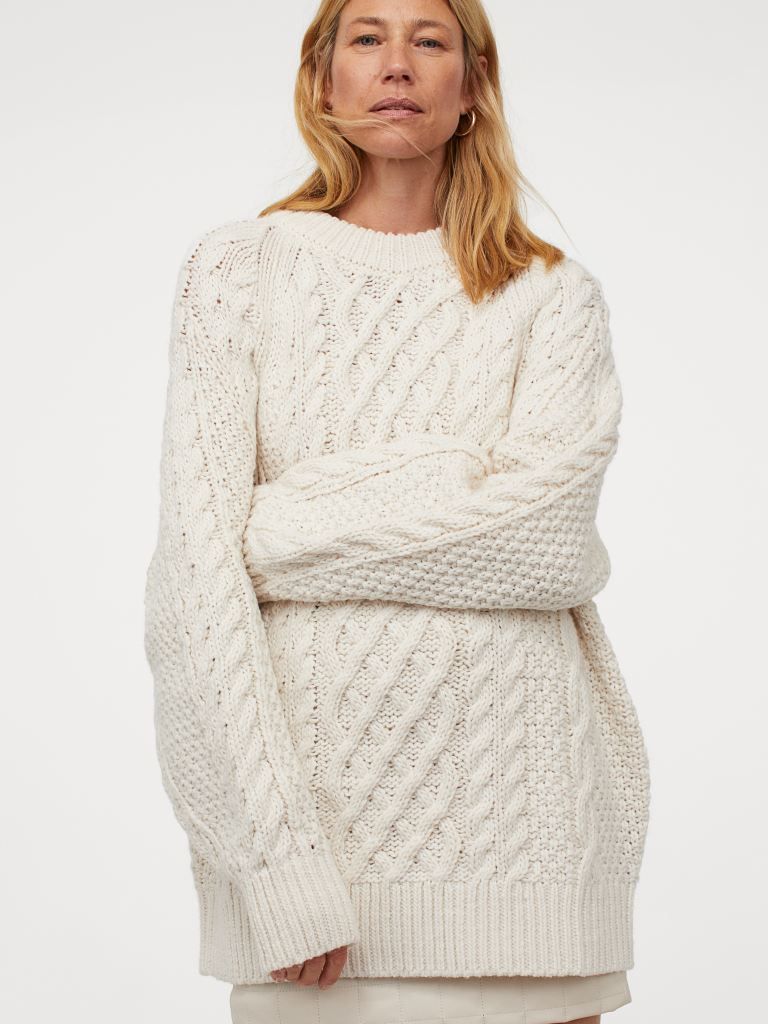 

Джемпер H&M 0906352001 M (170/96А) Кремовый
