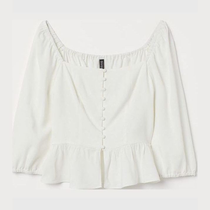 

Топ H&M 0719207001  (170/96А) Кремовый, Топ H&M 0719207001 42 (170/96А) Кремовый