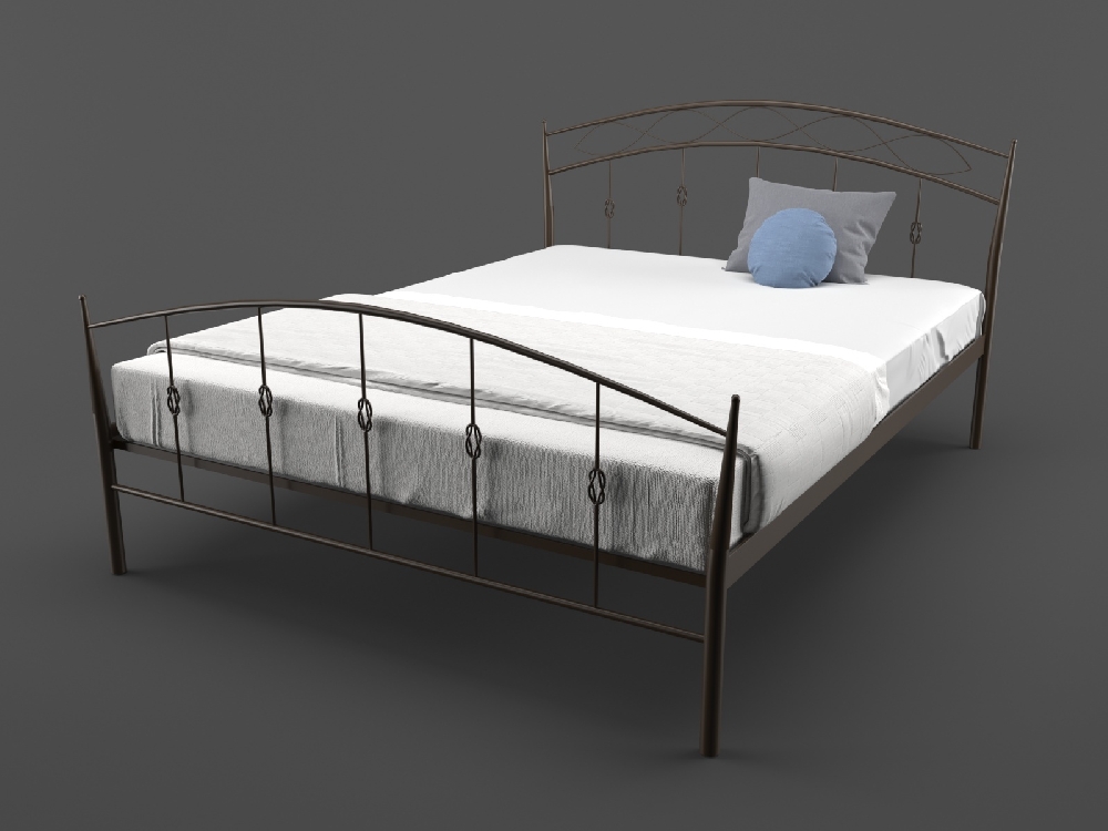 

Кровать MELBI Летиция 120 см x 200 см Коричневый