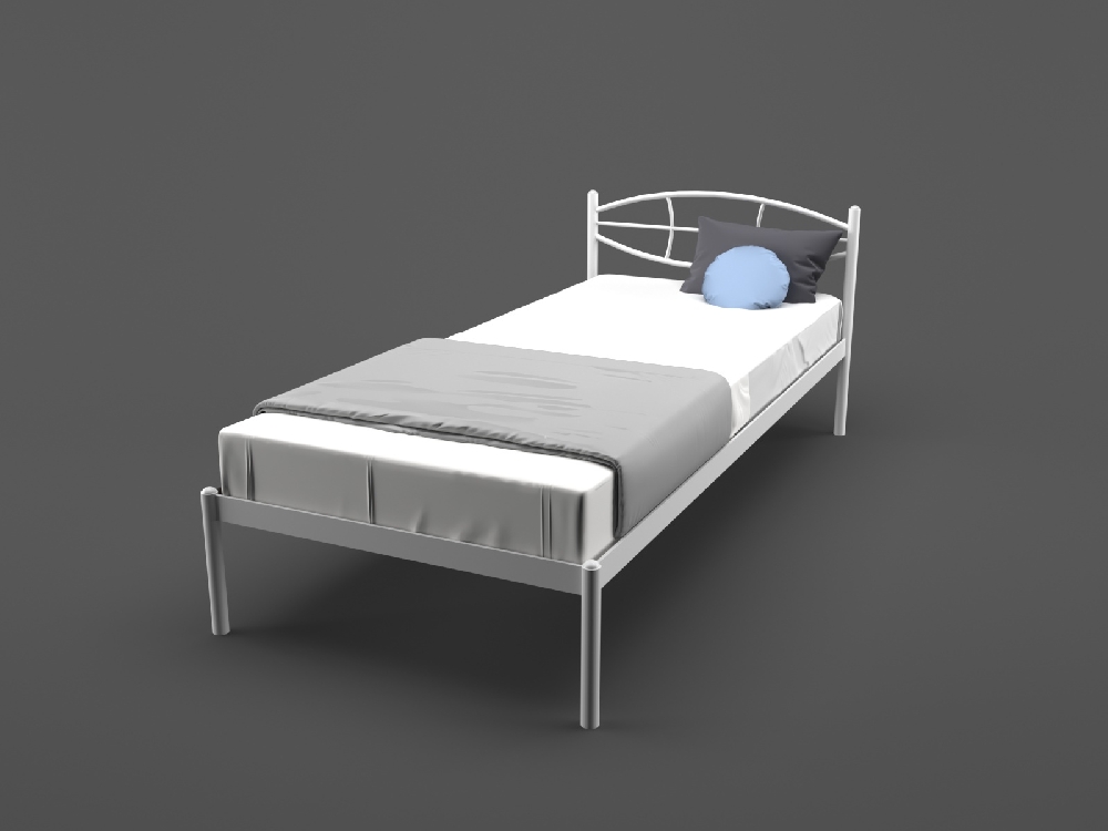 

Кровать MELBI ЛАУРА 80 см х 190 см Белый