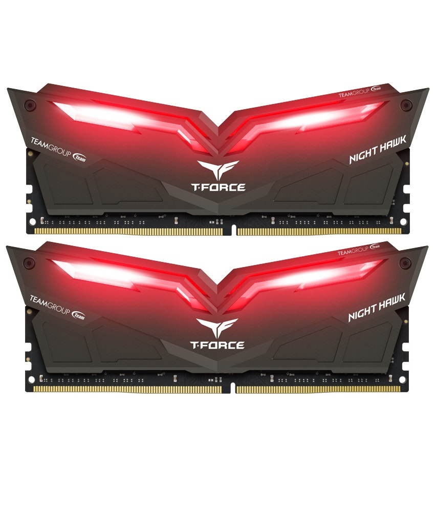 

Модуль памяти DDR4 2x16GB/3200 Team T-Force Night Hawk Black LED/Red (THRD432G3200HC16CDC01)