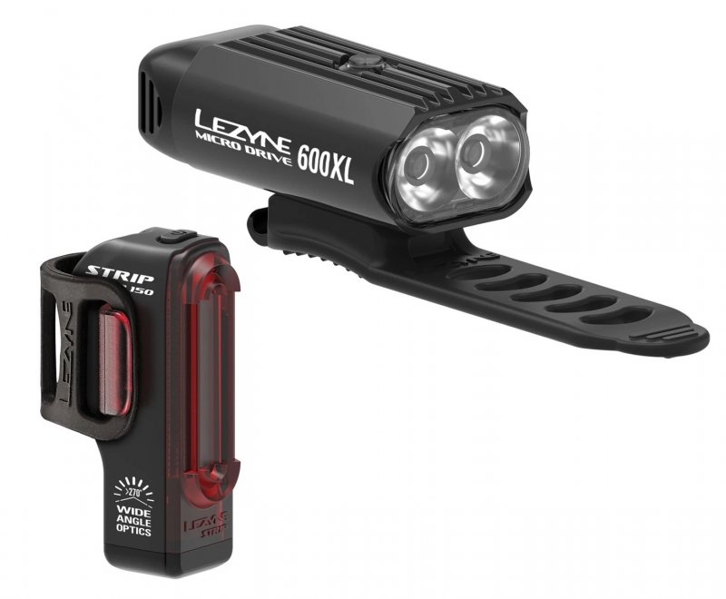 

Комплект света Lezyne Micro Drive 600XL / Strip черный
