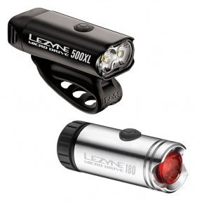 

Комплект света Lezyne Micro Drive 500XL / Micro Drive серебристый