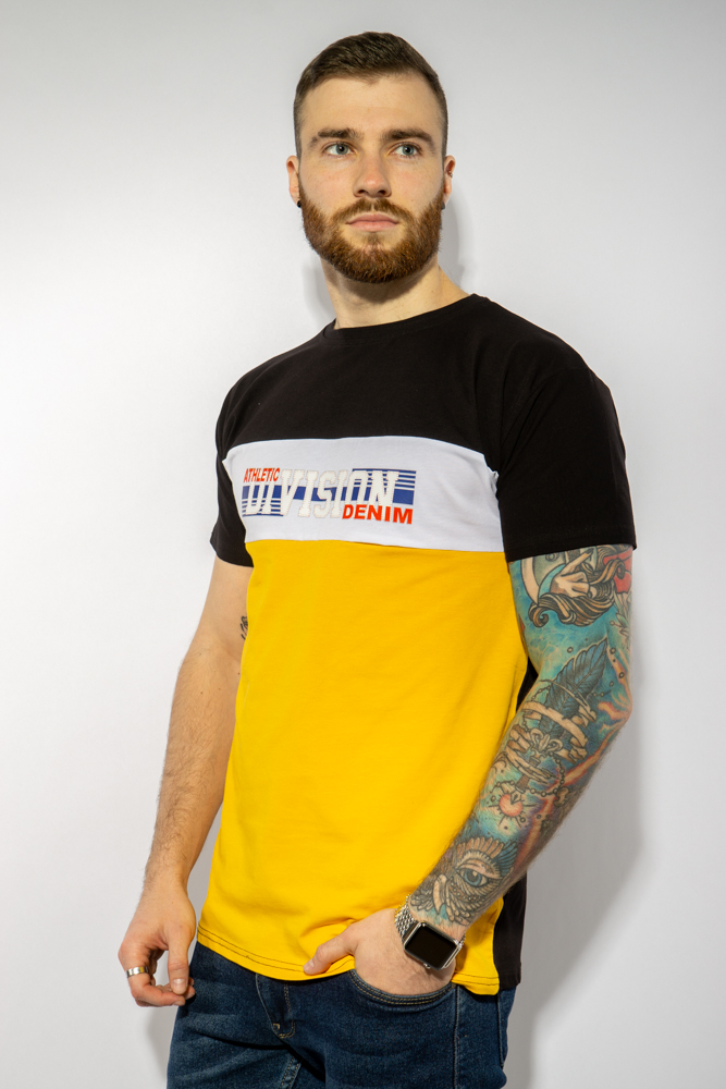

Футболка с текстовым принтом 85F260 (Черно-желтый) XXL