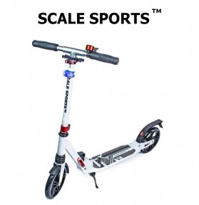 

САМОКАТ ДВУХКОЛЕСНЫЙ SCALE SPORTS SS-07. WHITE. LED-ФОНАРИК!