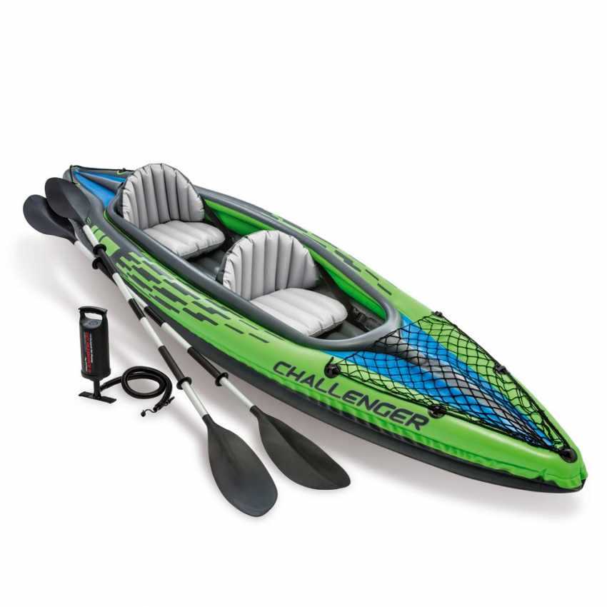 

Надувная лодка-байдарка Challenger K2 Kayak, двухместная (Intex 68306) 351 x 76 x 38см