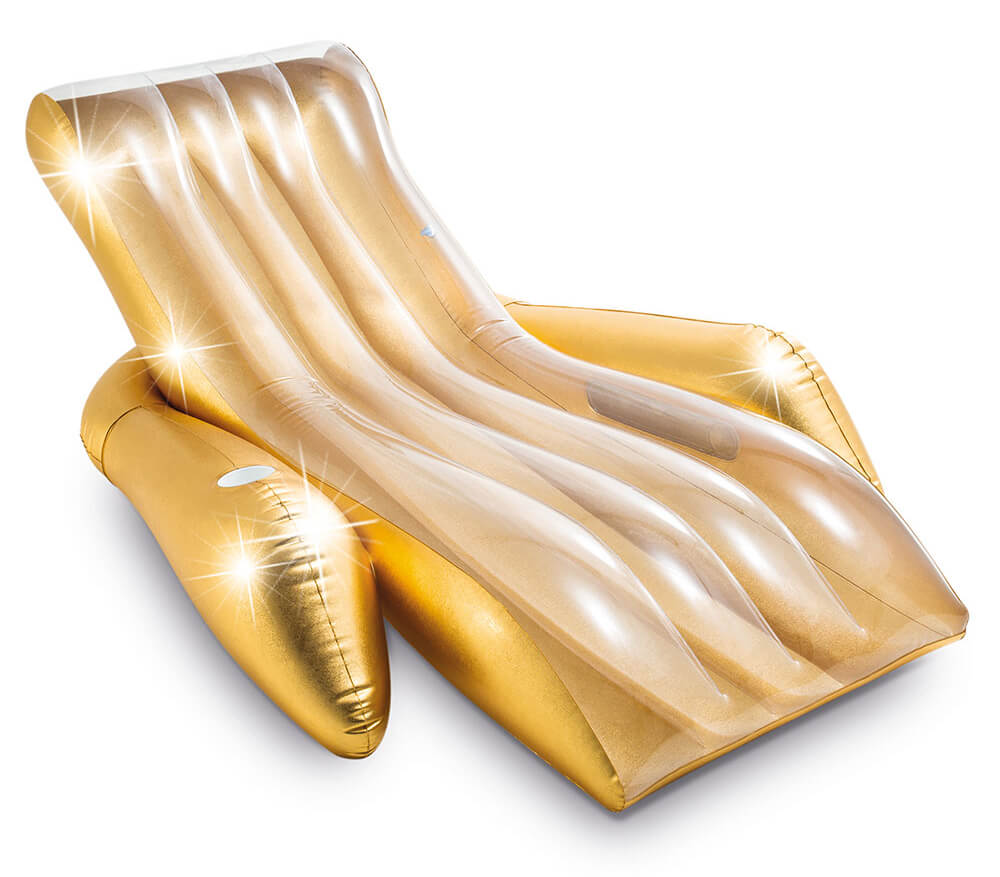 

Надувное кресло для плавания. Золотистое (Intex 56803) 175 x 119 x 61см